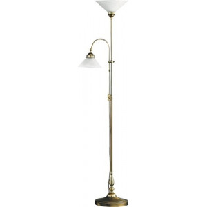 Lampadar Marian 2xE27 metal/sticla bronz/alb Rabalux RBL2708