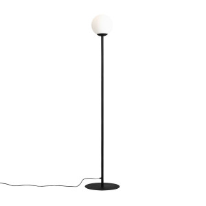 Lampadar Pinne 1xE27 metal/sticla negru Aldex