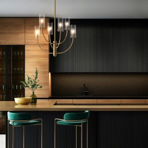 Lustra Arco 6xG9 metal/sticla alama Maytoni