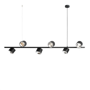 Lustra Bot 6xGU10 metal negru Aldex