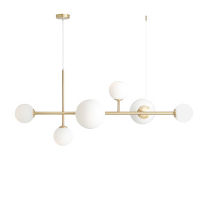 Lustra Dione 4xE14+2xE27 metal/sticla alama Aldex