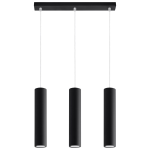 Lustra Lagos 3L 3xGU10 metal negru tubular