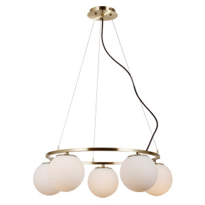 Lustra Larosa 5xE27 metal/cristal bronz antichizat Italux