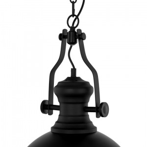 Lustra Maeva 1xE27 metal negru Italux