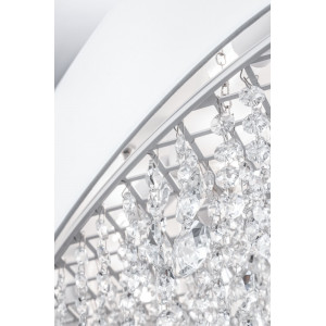 Lustra Manfred 9xE14 metal/textile alb Maytoni