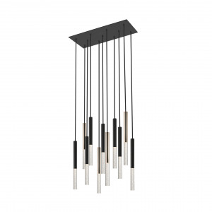 Lustra One 11xLED metal/acril negru/auriu Zuma Line