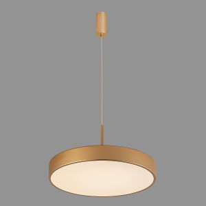 Lustra Orbital LED 30W 1800 lumeni metal/acril auriu sablat Italux