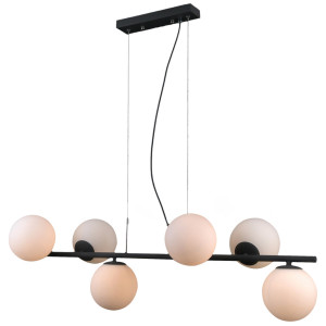 Lustra Raddi 6xG9 metal/sticla antracit Italux