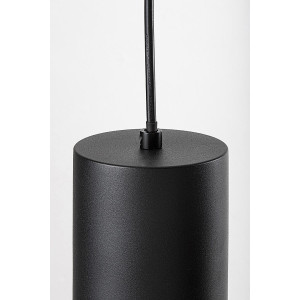 Lustra Ronno 3xE27 metal/sticla negru/fumuriu Rabalux