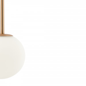 Pendul Basic form 1xE14 metal/sticla auriu/alb Maytoni