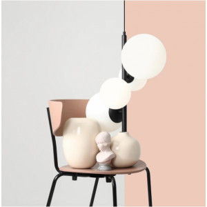 Pendul Bloom 4 Metal Sticla Negru Aldex