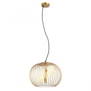 Pendul Clarisa 3xG9 metal/sticla auriu Italux