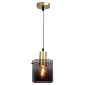 Pendul Donati 1xE27 metal/sticla auriu/fumuriu Rabalux RBL5222