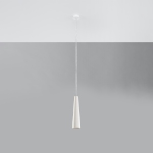 Pendul Electra 1xGU10 ceramica alb conic - Img 2