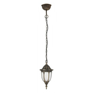 Pendul exterior Milano 1xE27 metal/sticla auriu antichizat Rabalux RBL8374