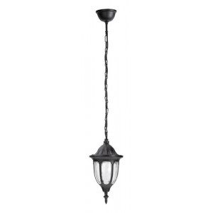 Pendul exterior Milano 1xE27 metal/sticla negru Rabalux RBL8344