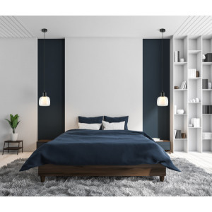 Pendul Lamezia 1xE27 metal/sticla negru Italux