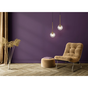 Pendul Ligero 1xE27 metal/sticla bronz/transparent Maytoni