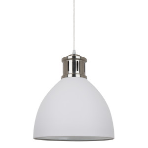 Pendul Lola 1xE27 metal alb/nichel satinat Italux
