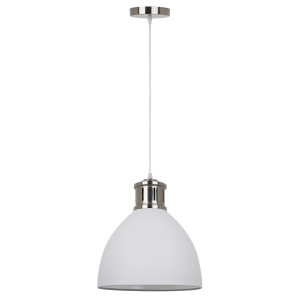 Pendul Lola 1xE27 metal alb/nichel satinat Italux