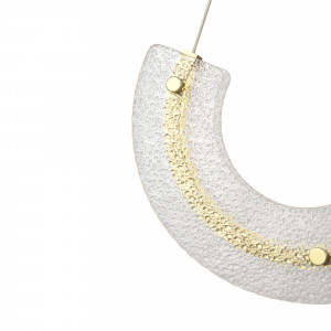 Pendul Maya 1xLED metal/sticla auriu/transparent Maytoni