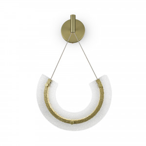 Pendul Maya LED metal/sticla auriu/transparent Maytoni P091WL-L18G3K