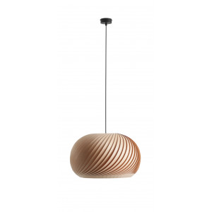 Pendul Nature D 1xE27 metal/lemn negru/natur Aldex