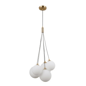 Pendul Perlos 5xG9 metal auriu Italux