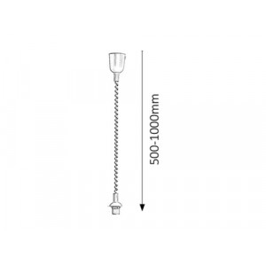Pendul Rolly 1xE27 acril bronz Rabalux
