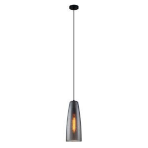 Pendul Tabby 1xE27 metal/sticla negru Italux