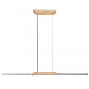 Pendul Tamur LED 26W metal/lemn fag/alb Rabalux