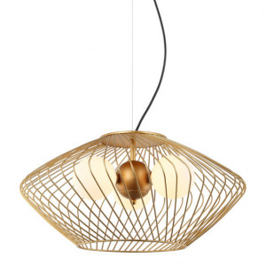 Pendul Zeno 3xG9 metal/sticla auriu Italux