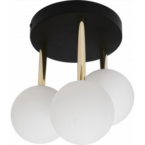 Plafoniera Ali 3xG9 metal/sticla negru/auriu Zuma Line