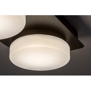 Plafoniera Attichus LED 11W metal/acril negru/alb Rabalux