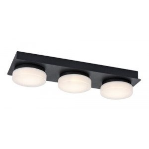 Plafoniera Attichus LED 18W metal/acril negru/alb Rabalux