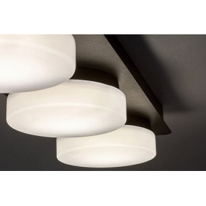 Plafoniera Attichus LED 18W metal/acril negru/alb Rabalux