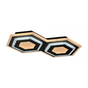 Plafoniera Bitsi LED 44W metal/acril negru/alb Rabalux