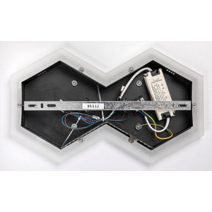 Plafoniera Bitsi LED 44W metal/acril negru/alb Rabalux