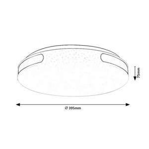 Plafoniera Danuta LED 24W metal/acril crom/alb Rabalux
