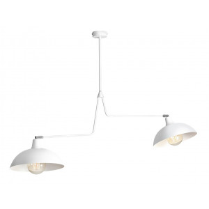 Plafoniera Espace 2xE27 metal alb Aldex