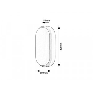 Plafoniera exterior Hort LED 15W acril negru/alb Rabalux
