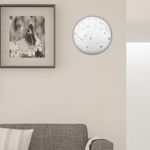 Plafoniera Jolly 2xE27 metal crom/alb Rabalux