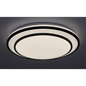 Plafoniera Lupita LED 40W metal/sticla negru/alb Rabalux