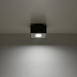 Plafoniera Mono 1xGU10 metal negru/alb patrat - Img 3