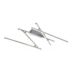 Plafoniera Negan LED 40W metal/acril argintiu/alb Rabalux