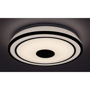 Plafoniera Nikolaus LED 24W metal/acril negru/alb Rabalux