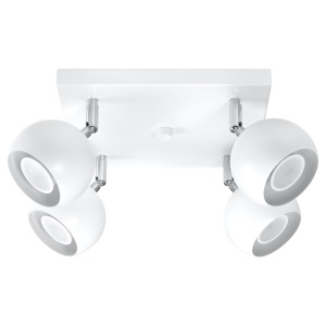 Plafoniera Oculare 4xGU10 metal alb