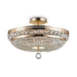 Plafoniera Ottilia 6xE14 metal/cristal auriu Maytoni