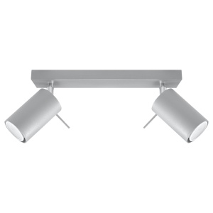 Plafoniera Ring 2xGU10 metal gri tubular