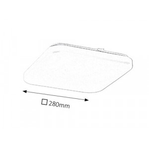 Plafoniera Rob LED 20W metal alb Rabalux